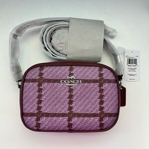 Coach Mini Jamie Camera Bag With Plaid Print